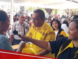 Melki Tambah Stok Sembako, Minta Panitia Layani Semua Warga di Pasar Murah Golkar